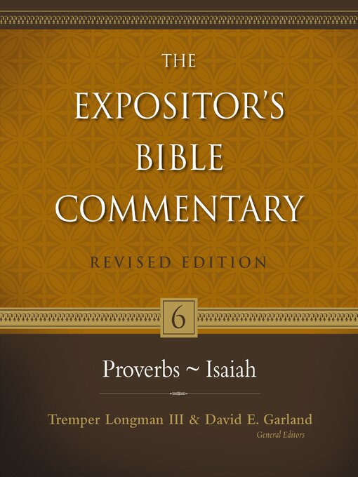 Title details for Proverbs-Isaiah, Volume 6 by Tremper Longman III - Available